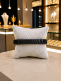 Men's Hand-Woven Black Leather