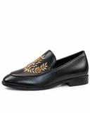 BLUE HILLS Embroidered Floral Loafers