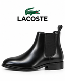 Lacoste Men’s Black Leather Chelsea Ankle Boots