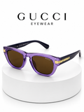 Gucci Transparent Purple Square  SHADES