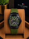 Tommy Hilfiger 44mm Automatic Skeleton – Integrated Silicon Strap watch