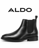 Aldo Men’s Black Ankle Boots – Sleek Side-Zip Formal Boots