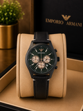 Emporio Armani Chronograph  Leather strap Watch