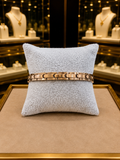 Elite Sculpted Gold-Finish Bracelet