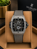 Hublot Spirit of Big Bang 42mm "Black Magic" – Skeleton Dial in Microblasted Black Ceramic leather strap watch