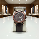 EMP ARMN CHRONO LEATHER STRAP WATCH