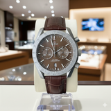 OMEG QUARTZ PREMIUM LEATHER STRAP WATCH