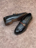 GCI  TEXTURE FRONT BUCKLE LOAFERS