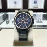 TOMY HLFGR CHRONO METAL STRAP WATCH