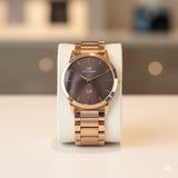 DW BASIC ROSEGOLD METAL STRAP WATCH