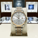 LONGNS DUAL TONE METAL STRAP WATCH