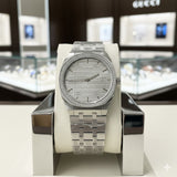 GUCI DIAMOND DIAL QUARTZ METAL STRAP WATCH
