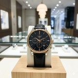LONGNS CHRONO LEATHER WATCH