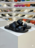 HERMES LEATHER SLIPPER