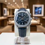 OMEG QUARTZ PREMIUM LEATHER STRAP WATCH