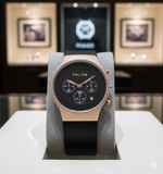 POLCE QUARTZ LEATHER STRAP WATCH