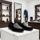 HAND MADE STONE PARTY WEAR LOAFERS