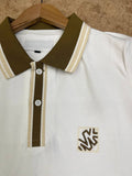 M-K CONTRAST TIPPED PIQUE POLO T-SHIRT