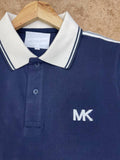 M-K CONTRAST TIPPED PIQUE POLO T-SHIRT