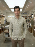 LINEN CLUB PRINTED SHIRT