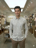 LINEN CLUB PRINTED SHIRT