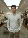 LINEN CLUB PRINTED SHIRT