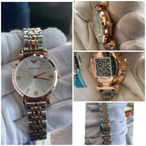 Emporio Armani Two-Tone Crystal-Accent Dress women's Watch