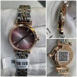Emporio Armani Rose Gold-Tone Mother-of-Pearl ladies Watch