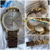 Calvin Klein Minimalist Sunray Dial women's Wrist WATCH