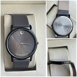 MOVADO leather strap Watch