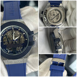 Maserati Stile Skeleton Automatic Men's  silicon strap watch