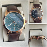 FOSSIL  leather strap Watch