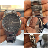 Armani Exchange (A|X) Hampton Chronograph Stainless Steel Metal STRAP OG WATCH