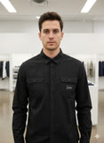 C-K Black Workwear / Utility Style Button-Up Shirt