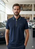 BSS PORCHE EDT ZIP POLO T-SHIRT