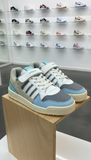 ADS Retro Sky Blue & Cool Grey with Hook-and-Loop Strap Low-Top Sneakers