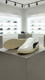 SOLID eritage Court Lo - Leather Low-Tops with Gum-Style Sole Sneakers