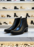 ZARA Heritage Luxe: Buckled Espresso Grain Boots