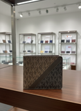 Michael Kors Men’s Greyson – Signature Logo Print  Bifold Wallet