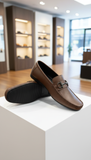 FRGAMO  LEATHER LOAFERS