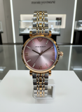 Emporio Armani Rose Gold-Tone Mother-of-Pearl ladies Watch