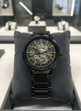 Rado Centrix Automatic Open Heart – Black High-Tech Ceramic & Gold metal strap watch