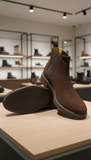 ZARA Men’s  Suede Chelsea Ankle Boots